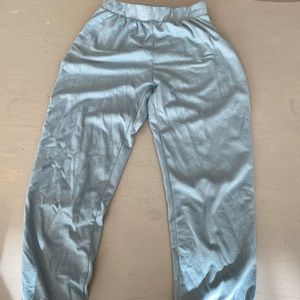 Blue sweatpants
